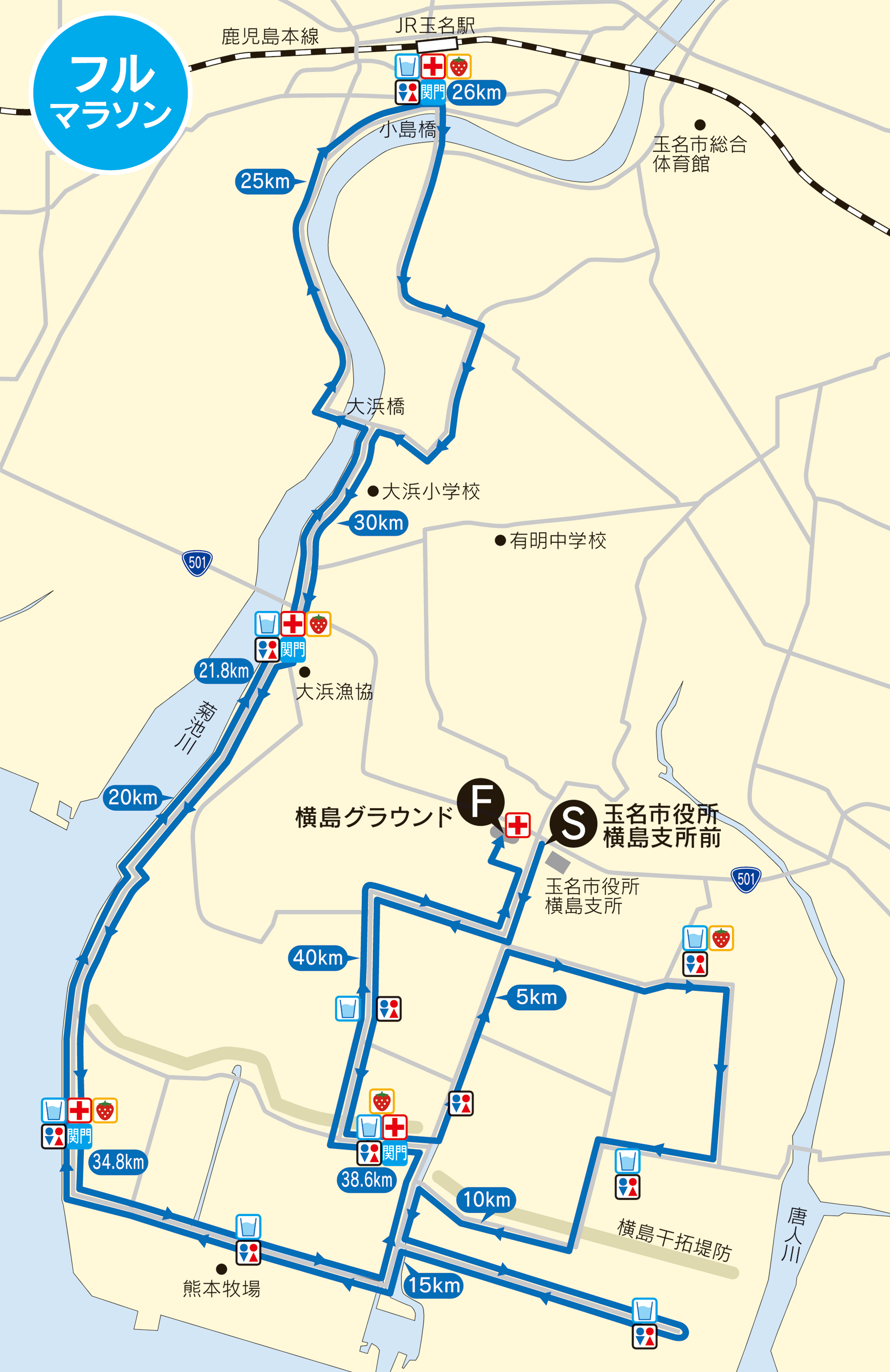 いだてんマラソンコース図